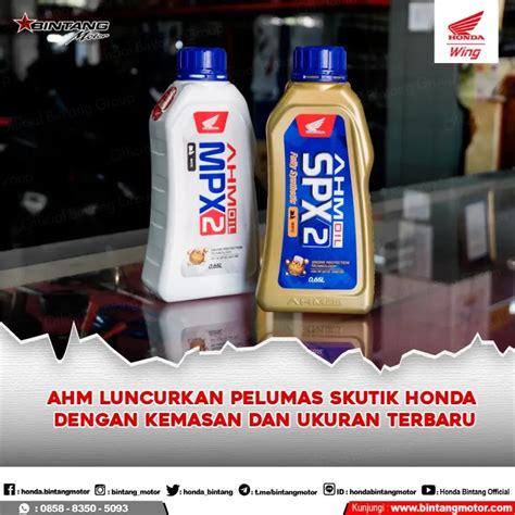 Ahm Luncurkan Pelumas Skutik Honda Dengan Kemasan Terbaru