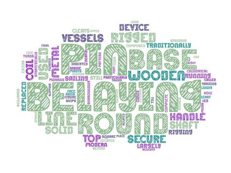 Wordcloud Belaying Pin Art Graphic by laurenejlevinson · Creative Fabrica