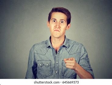 Angry Man Pointing His Finger Accusing Stock Photo 645669373 | Shutterstock