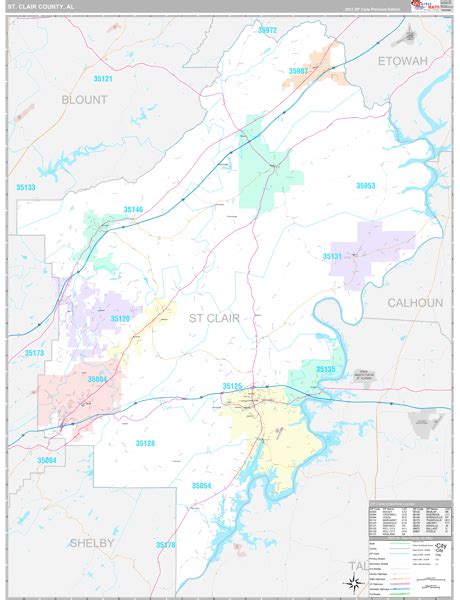 St Clair County Al Maps