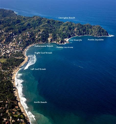 A View From The Top Of Tropical Sayulita Nayarit Mexico Riviera