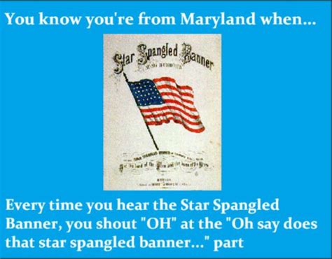 Maryland | Star spangled banner, Maryland, Sayings