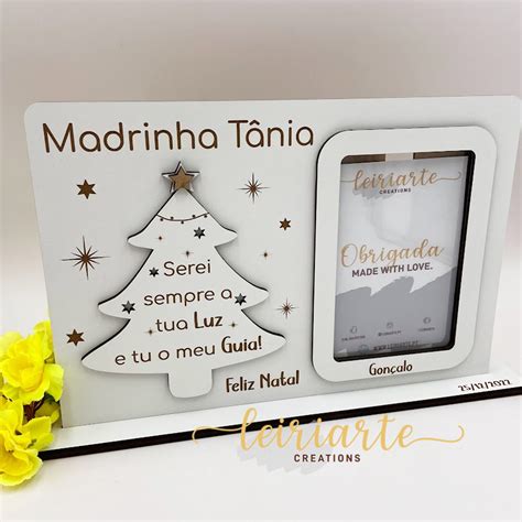 Moldura Personalizada Árvore de Natal Leiriarte