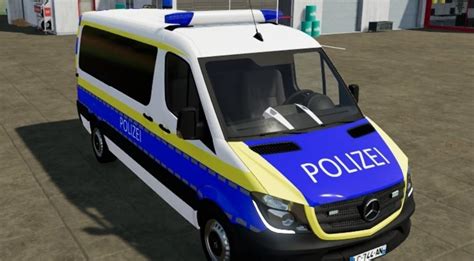 LS22 Mercedes Benz Sprinter Polizei v 1 0 PKWs Mod für Landwirtschafts