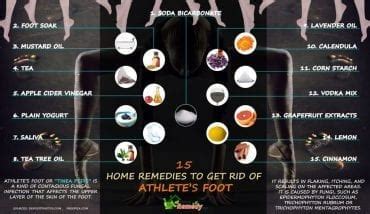 15 Home Remedies to Get Rid of Athlete’s Foot (Infographic Included ...