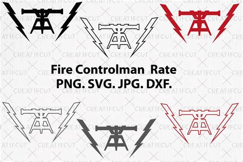 United States NAVY Fire Controlman Striker Mark Svg USN Navy Ranks