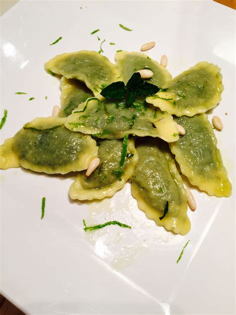 Ravioli Di Borragine Al Burro Menta E Lime Butter Mint And Lime