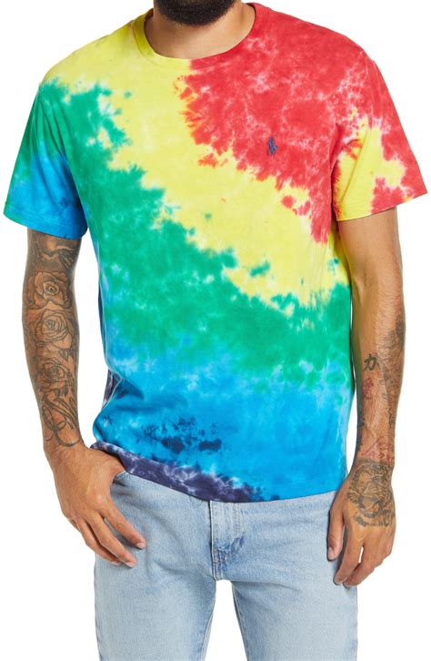 Polo Ralph Lauren Cotton Mens Laguna Tie Dye T Shirt In Green For Men