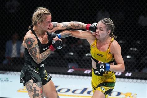 Ufc Charlotte Tainara Lisboa Endures Nasty Cut Submits Jessica Rose Clark