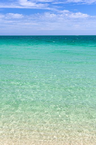 Tropical Beach Water Background Of The Atlantic Ocean In Miami Florida