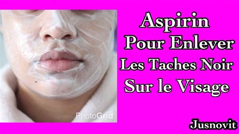 Astuce Beauté Aspirine pour Éliminer les taches Noires sur Le