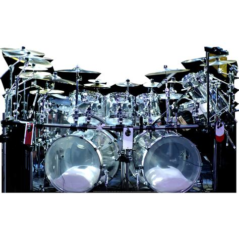 Wet Paint Printing 46" Double Bass Drum Set Kit Percussion Rock N Roll ...