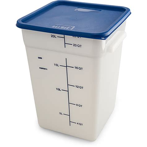 1197260 Squares Food Storage Container Lid 12 22 Qt Royal Blue