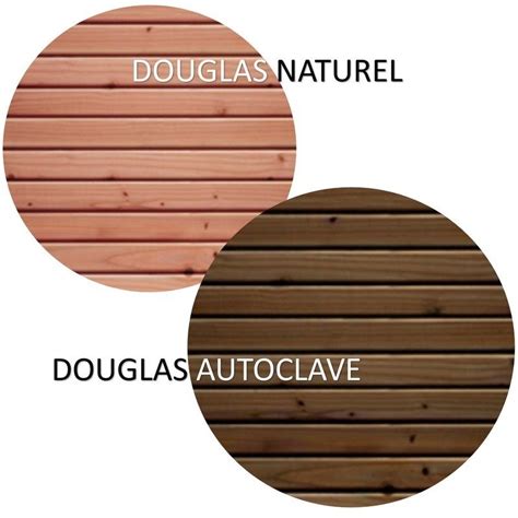 Bardage Clin Douglas 21mm x 132mm en 4m Non Traité Central Bois