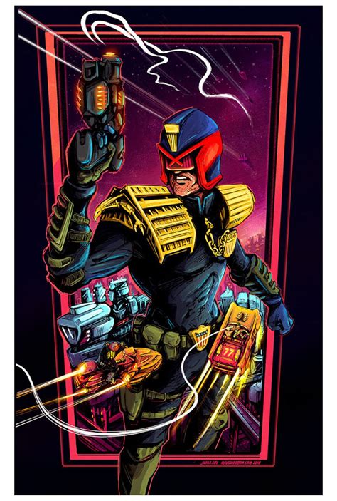 Judge Dredd Art Stars Etsy