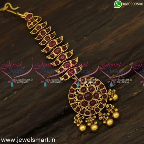 Bridal Maang Tikka Traditional South Indian Jewellery Designs Nethi