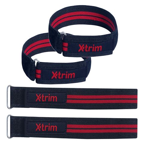 X TRIM DuraFit Elastic Workout Straps Occlusion Biceps Triceps Training ...