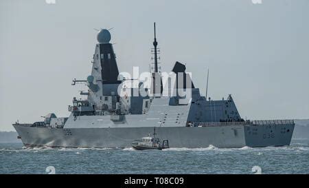 SAMPSON Radar Defence Mast On Royal Navy Type 45 Destroyer HMS Dragon