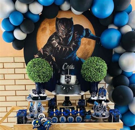 7 Ideas de Decoracion Cumpleaños de Black Panther decoracion para fiestas