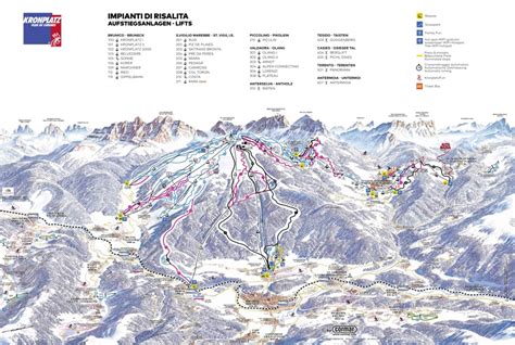 San Martino In Badia Piste Map Chalet Rentals In San Martino In Badia