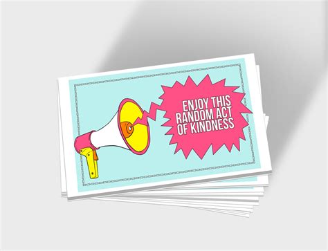 Printable Random Act Of Kindness Cards Raok Diy Printable Etsy