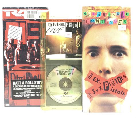 Lot Pc NIP Long Box CDs Sex Pistols Ratt