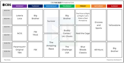 CBS Fall 2023 TV Schedule, Shows Lineup and Premiere Dates // NextSeasonTV