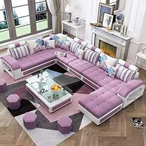 Zikra Dapper Interchangeable U Shape Latest Model Sectional Sofa Set