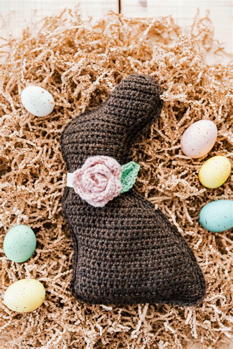 Crochet Chocolate Bunny - Easter Project - free pattern