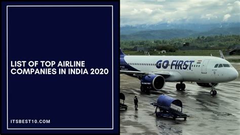 Top Airline Companies In India 2020