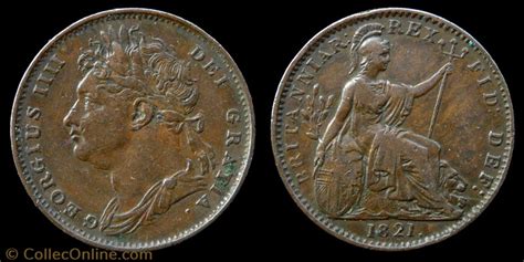 George Iv Farthing Monnaies Monde Royaume Uni