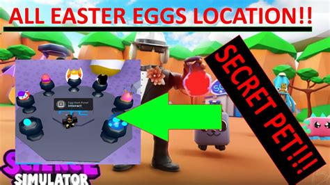 All Easter Egg Hunt Locations Roblox Science Simulator Youtube