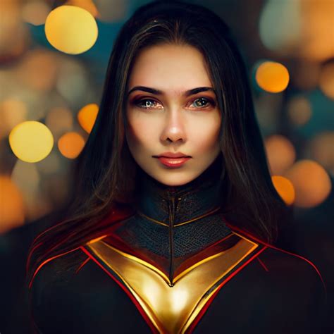 Prompthunt Elegant And Stunning Iconic Superhero Woman Portrait Full