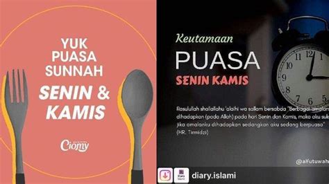 Bacaan Niat Puasa Sunnah Senin Kamis Lengkap Dengan Tulisan Arab