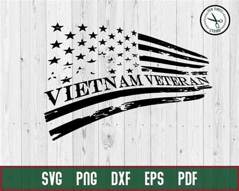 Vietnam Veteran SVG Distressed Veteran Military 4th July | Etsy