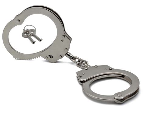 Professional Grade Handcuffs POLICE Double Lock Steel Metal Police ...