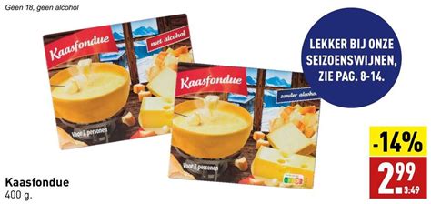 Kaasfondue G Aanbieding Bij Aldi