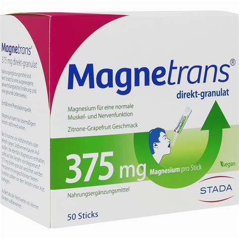 Magnetrans Direkt 375mg Granulat Informationen Und Inhaltsstoffe