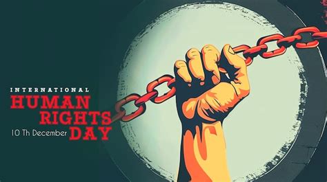 Human Rights Day Social Media Instagram Post Banner With Raised Hand