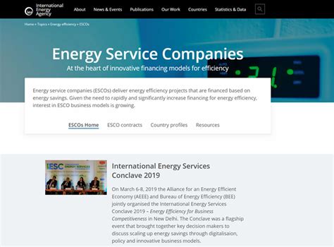 Iea Esco Empresa Servicios Energeticos Recurso Web ESEFICIENCIA