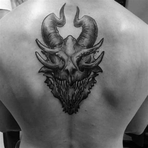 60 Dragon Skull Tattoo Designs For Men - Manly Ink Ideas