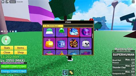 Blox Fruits 2550 lvl SuperHuman Quake Control Fruit Sound Fruit Buddha Fruit Quake Fruit Magma ...