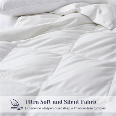 Lightweight Goose Feather And Down Comforter Hotel Collection For Hot Sleepers White King King