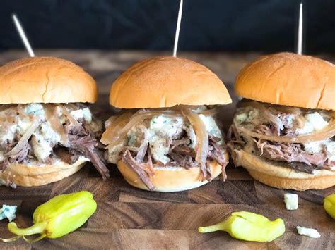 Bourbon Blue Cheese Steak Sliders Three Olives Branch