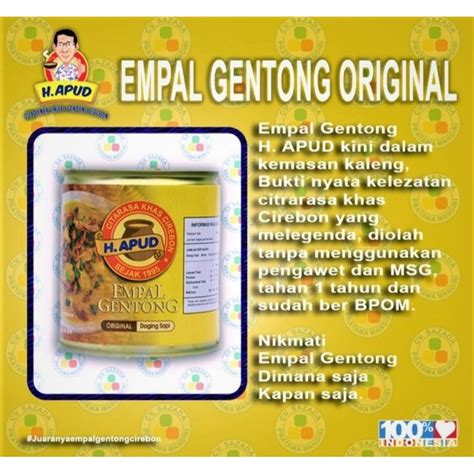 Jual Empal Gentong H Apud Khas Cirebon Empal Gentong Kaleng Empal Khas