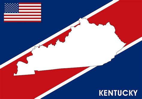 Premium Vector Kentucky Usa United States Of America Map Vector