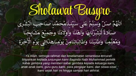 Sholawat Busyro Merdu Tanpa Musik Full Jam Non Stop Youtube