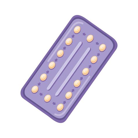 Premium Vector Birth Control Pills Illustration