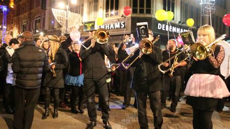 Harrogate Brass Band Leeds Light Night 2015 Nine To Five Youtube