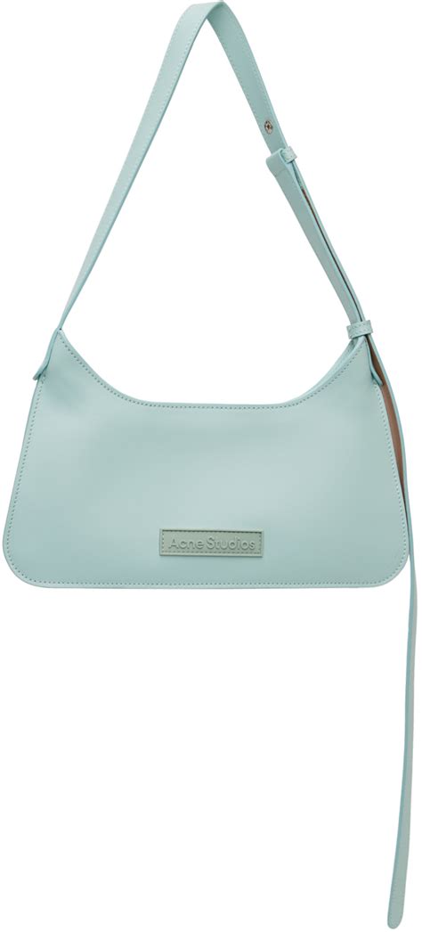 Acne Studios Mini Sac Bandouli Re Platt Bleu Ssense France